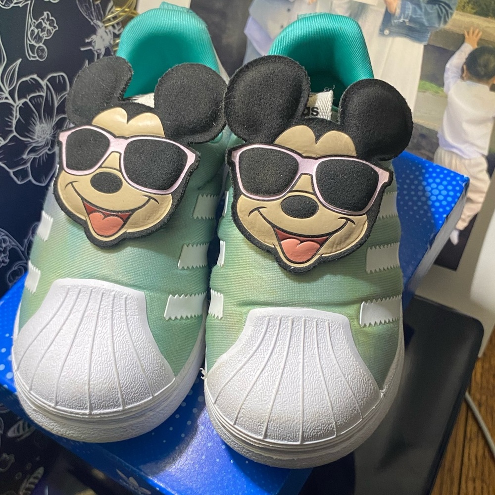 Toddler size 8 Mickey Mouse Adidas